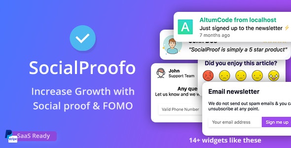 SocialProofo Extended v10.0.0 – Social Proof & FOMO Notifications for Growth
