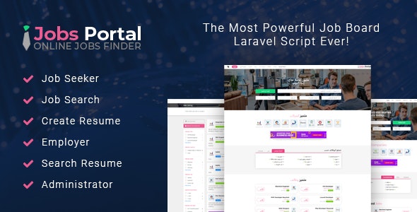 Jobs Portal v3.4- Job Board Laravel Script