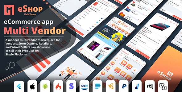eShop v1.0.2 – Flutter Multi Vendor eCommerce Full App